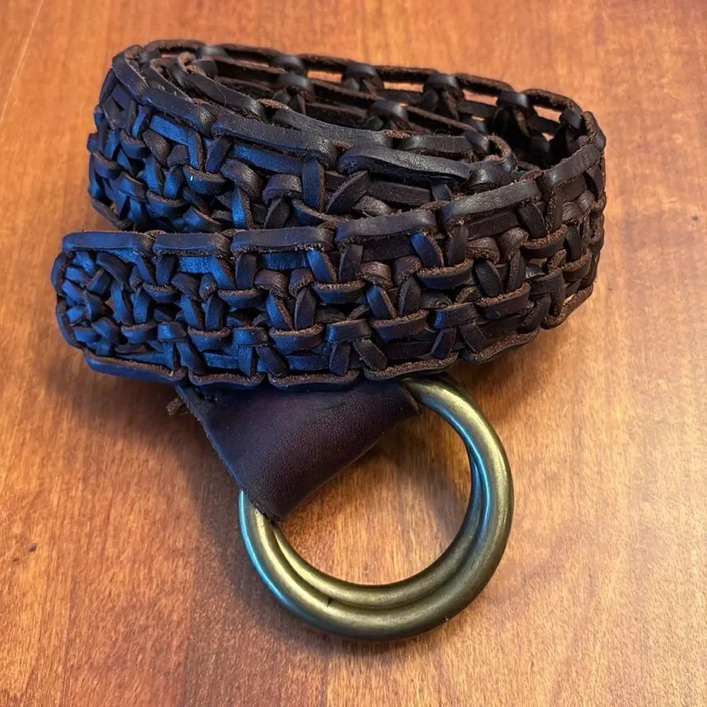 Lucky Brand Macrame Braided Leather Belt